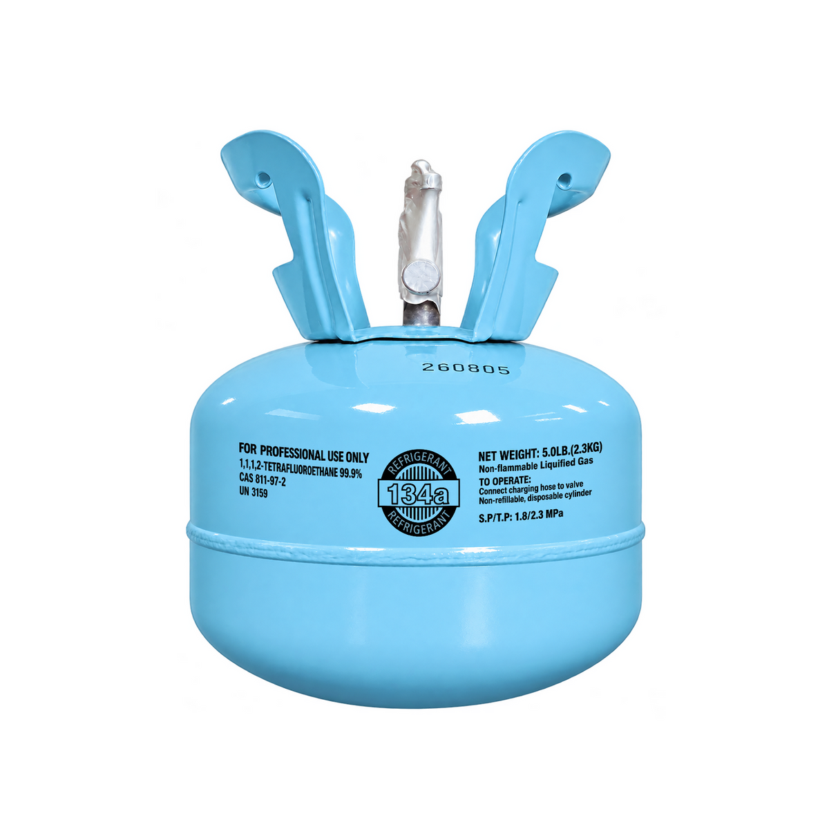 R134A 5 lb refrigerant cylinder — representative product photo; listing includes 1 cylinder(s)